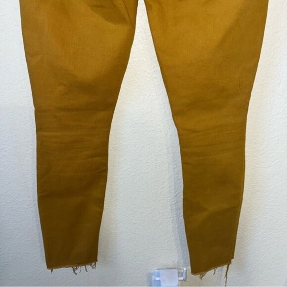 Mother Buckthorn Brown The Stunner Ankle Fray Jeans Size 25 - Picture 3 of 13